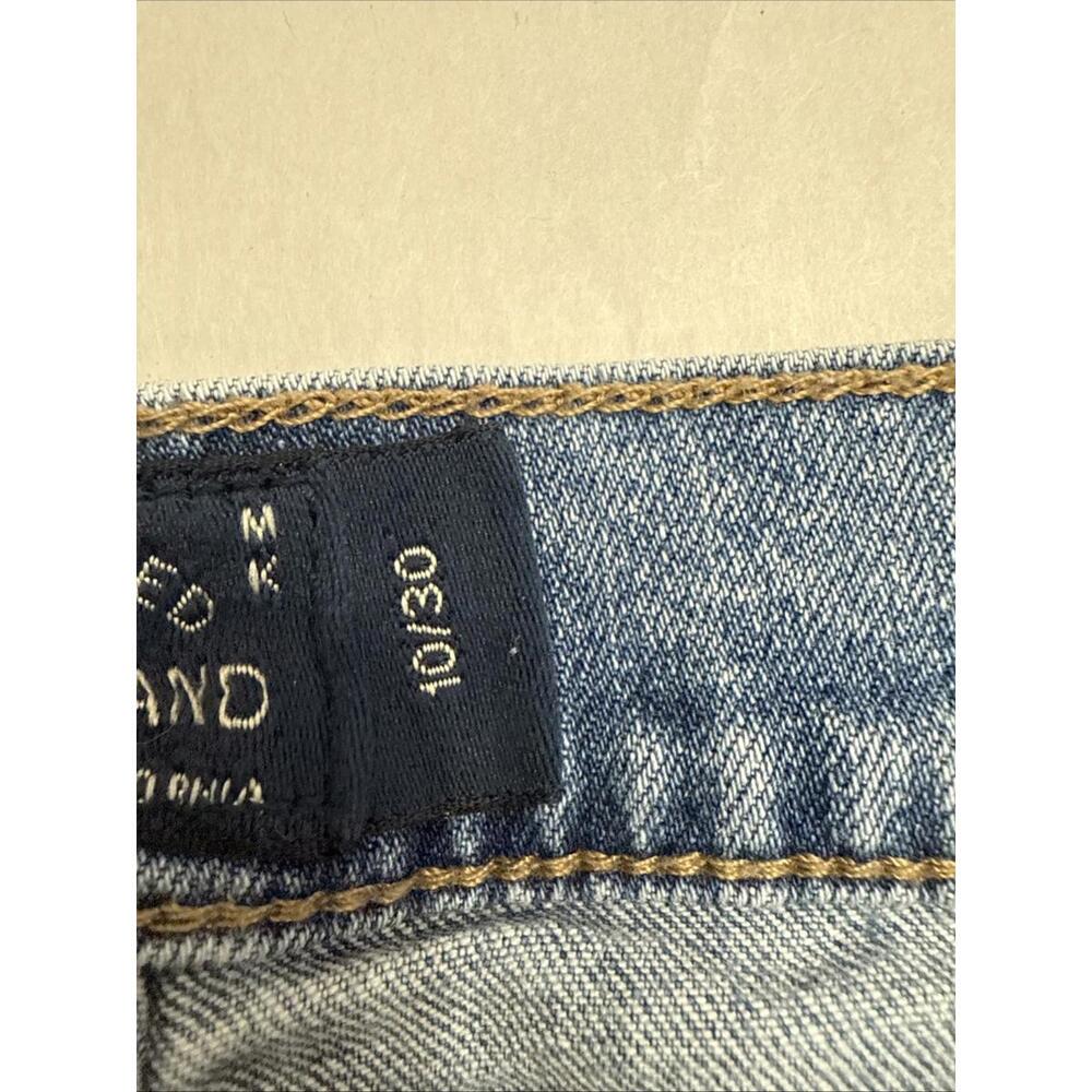 Lucky Brand Light Rinse Distressed Boyfriend Denim Shorts Women's Size 10 - Picture 3 of 6